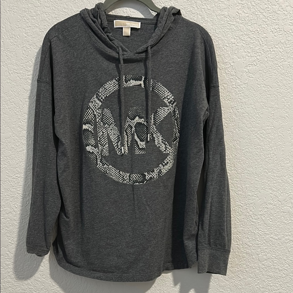 Michael Kors Gray Hoodie Casual Comfort